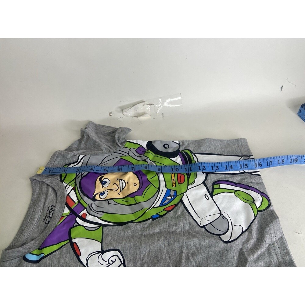 Disney Toy Story Buzz Lightyear Gray Short Sleeve Tee T-Shirt Top Kids Boys 3T - Picture 5 of 5